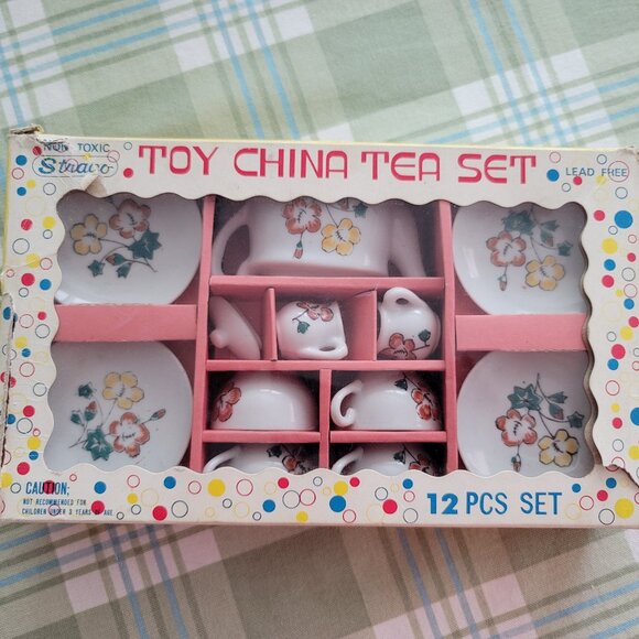 Other - Vintage Child's Porcelain  China Tea Set -  1970's